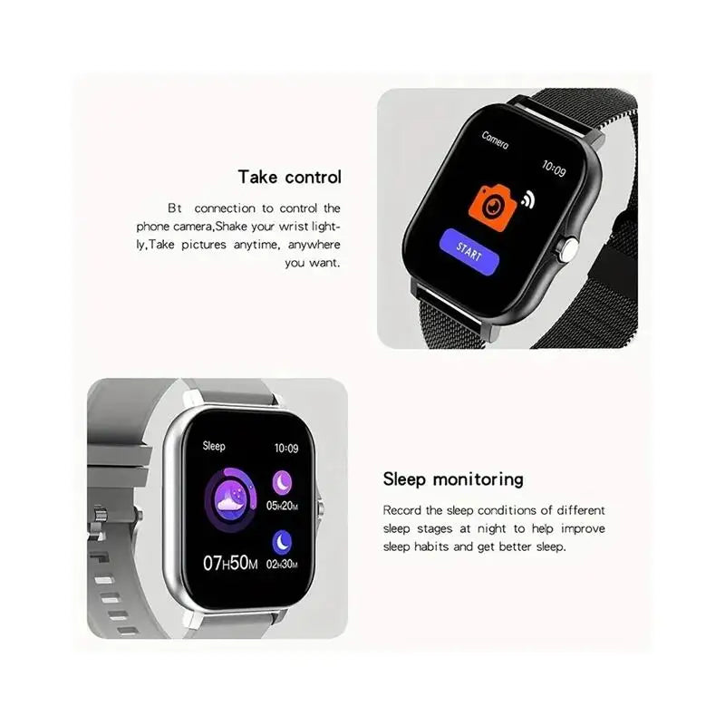 Smartwatch Android 2024 com Monitoramento de Oxigênio e Pressão.