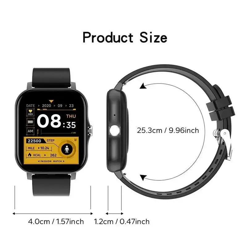 Smartwatch Android 2024 com Monitoramento de Oxigênio e Pressão.