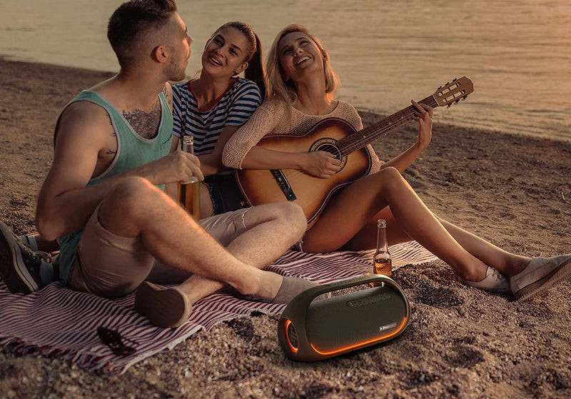 Tronsmart Bang Speaker 60W Bluetooth com Áudio Hi-Res, Bass Potente, Controle por App, Alça Portátil.